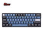 Klaviatuur Royal Kludge RK61 Plus TKL, 60%, Hot-swap, Blue Switches, US, Must/Sinine hind ja info | Klaviatuurid | hansapost.ee