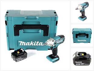 Аккумуляторная ударная дрель Makita DTW 190 T1J цена и информация | Дрели и шуруповёрты | hansapost.ee