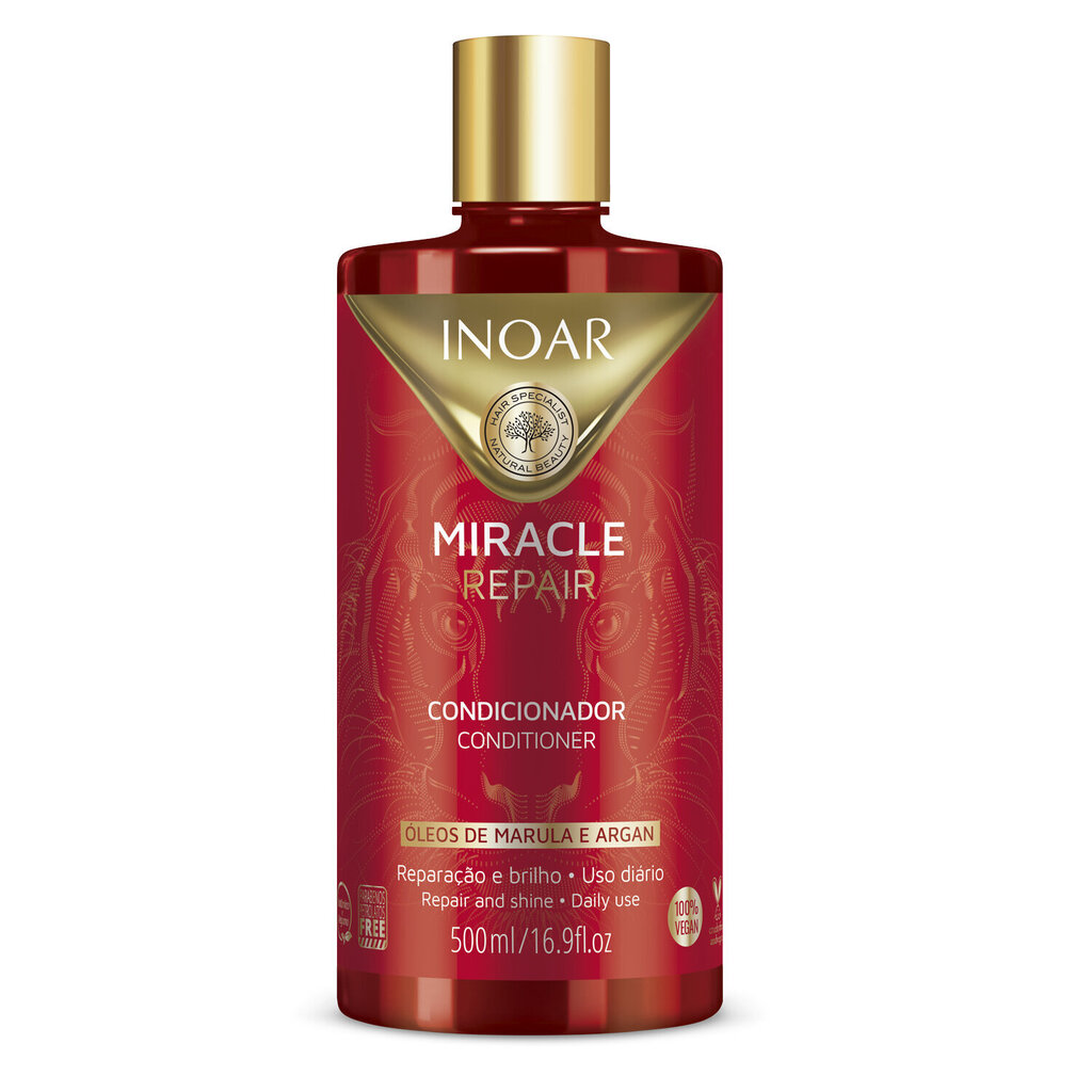 Sära taastav juuksepalsam Inoar Miracle Repair, 500 ml цена и информация | Palsamid | hansapost.ee