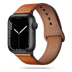 Tech-Protect Leatherfit Apple Watch 4 / 5 / 6 / 7 / 8 / SE (38 / 40 / 41 мм), коричневый цена и информация | Аксессуары для смарт-часов и браслетов | hansapost.ee