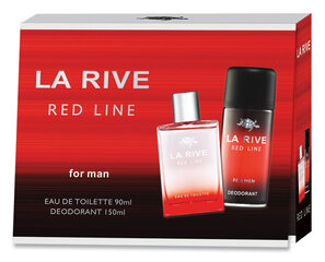 Komplekt La Rive Red Line: EDT meestele 90 ml + deodorant 150 ml hind ja info | Parfüümid meestele | hansapost.ee