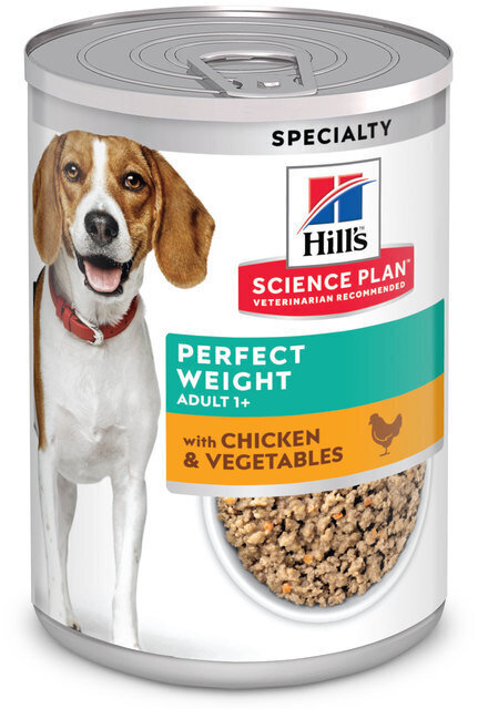 Hill's Science Plan Perfect Weight kana ja köögiviljadega, 363 g цена и информация | Koerakonservid | hansapost.ee