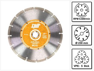 Алмазный режущий диск 922707 - 5 шт. цена и информация | Пилы, циркулярные станки | hansapost.ee