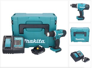 Аккумуляторная дрель Makita DDF 453 SY1J цена и информация | Дрели и шуруповёрты | hansapost.ee