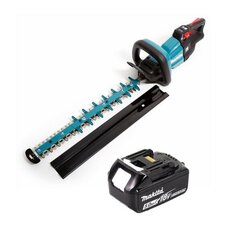 Аккумуляторный кусторез Makita DUH 502 T1 18V 50см, с аккумулятором без зарядного устройства цена и информация | Кусторезы, ножницы для газона | hansapost.ee