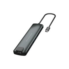 USB-разветвитель Conceptronic DONN06G Серый 9-в-1 цена и информация | Адаптеры, USB-разветвители | hansapost.ee