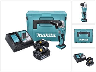 Аккумуляторная угловая дрель Makita DDA 351 RTJ цена и информация | Дрели и шуруповёрты | hansapost.ee