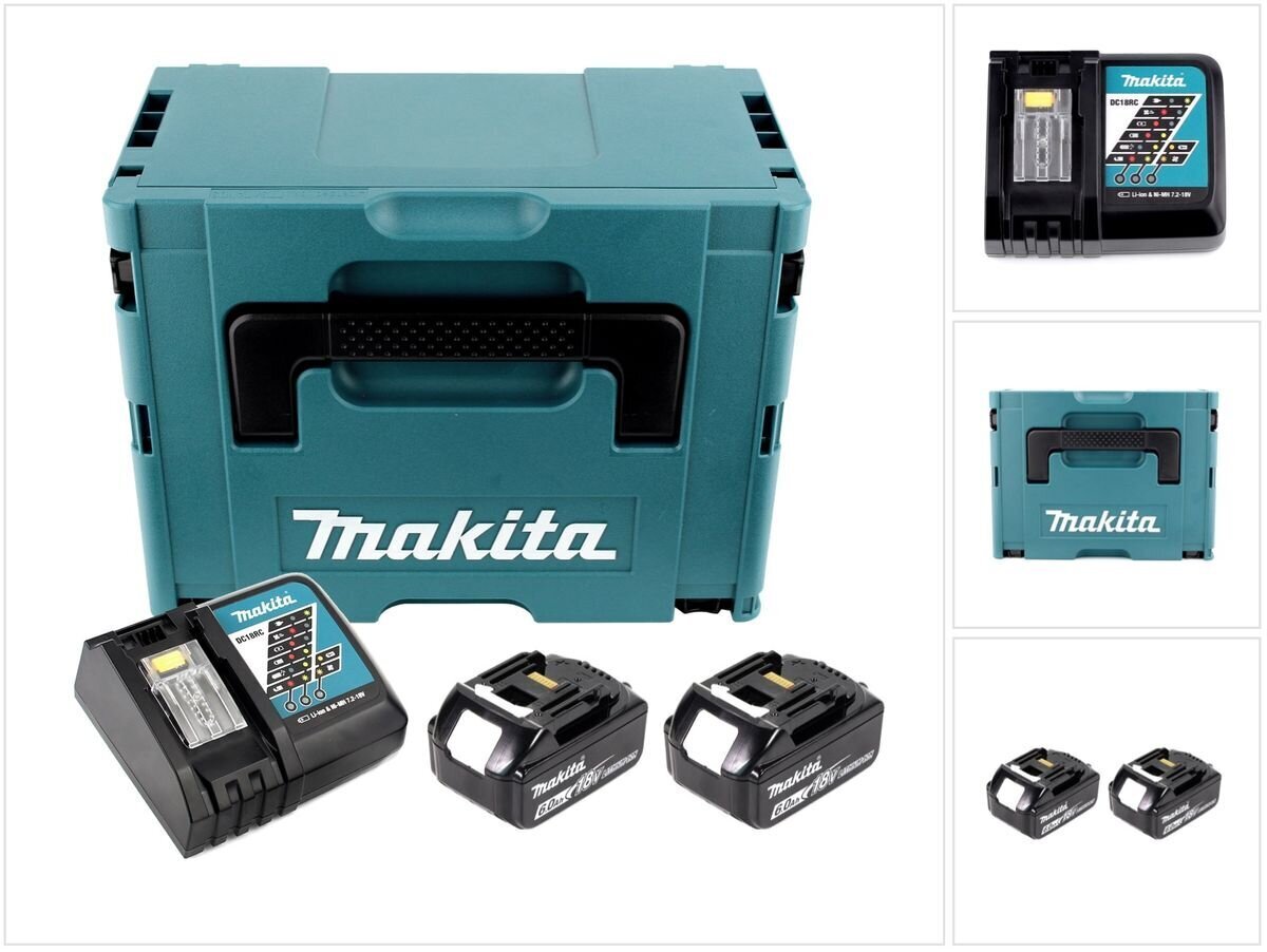 Toiteallika komplekt Makita BL1860B hind ja info | Akutrellid, puurid ja kruvikeerajad | hansapost.ee