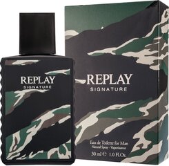 Туалетная вода Replay Signature Man EDT 30 мл цена и информация | Мужские духи | hansapost.ee