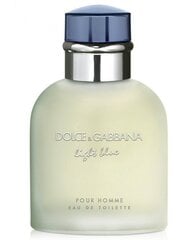 Tualettvesi Dolce&Gabbana Light Blue Pour Homme EDT meestele 75 ml hind ja info | Parfüümid meestele | hansapost.ee