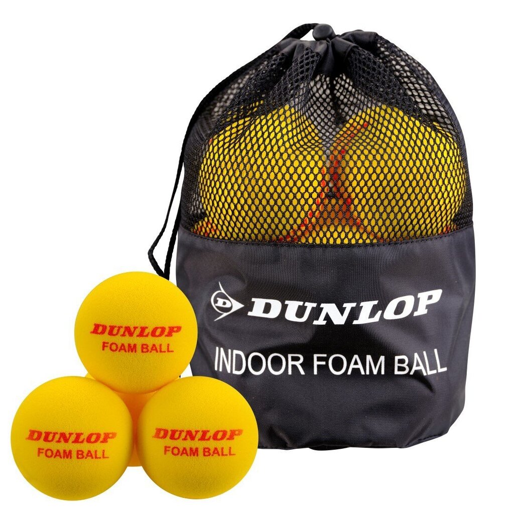Tennisepallid Dunlop Indoor Foum, kollane цена и информация | Välitennise tooted | hansapost.ee