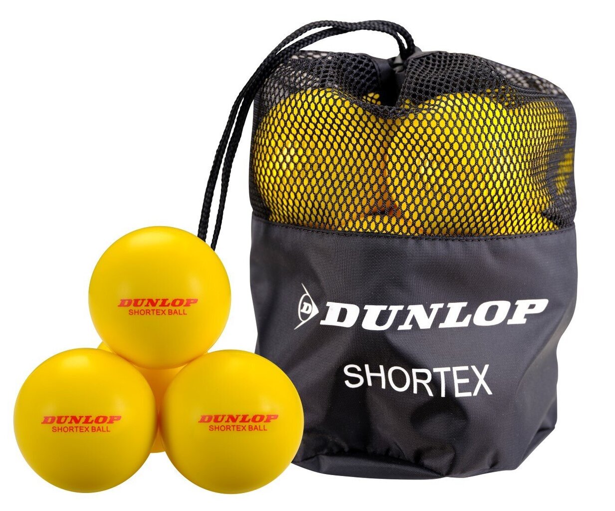 Tennisepallid Dunlop Shortex, kollane цена и информация | Välitennise tooted | hansapost.ee