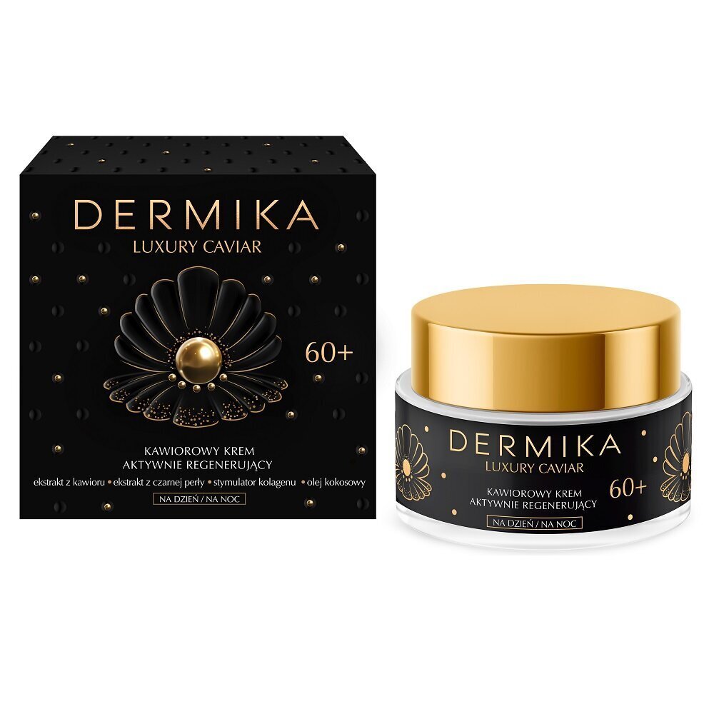 Taastav näokreem Dermika Luxury Caviar 60+, 50 ml цена и информация | Näokreemid | hansapost.ee