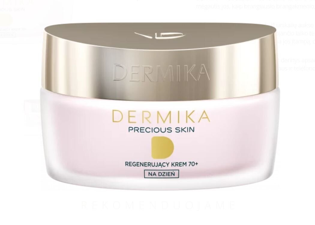 Taastav päevakreem Dermika Precious Skin 70+, 50 ml hind ja info | Näokreemid | hansapost.ee