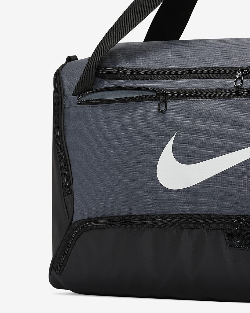 Nike spordikott BRASILIA M DUFF - 9.0 (60L), tumehall-must цена и информация | Käekotid naistele | hansapost.ee