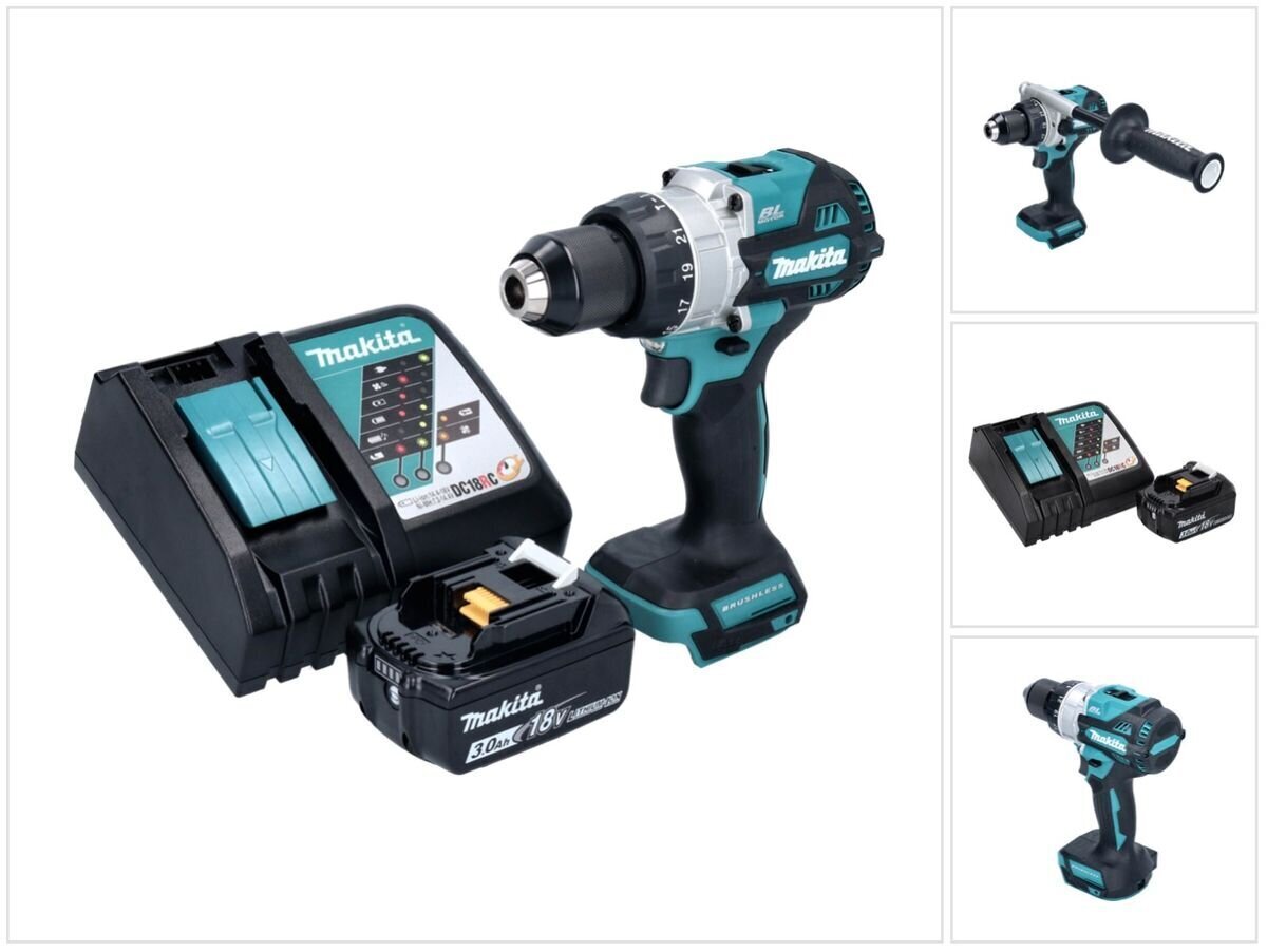 Akulööktrell Makita DHP 486 RF1 hind ja info | Akutrellid, puurid ja kruvikeerajad | hansapost.ee