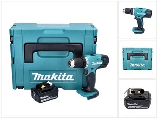 Аккумуляторная дрель Makita DDF 453 G1J цена и информация | Дрели и шуруповёрты | hansapost.ee