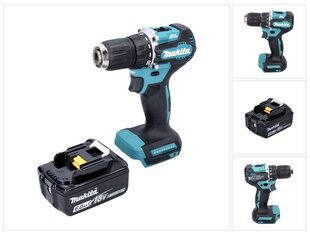 Аккумуляторная дрель Makita DDF 487 G1 цена и информация | Дрели и шуруповёрты | hansapost.ee