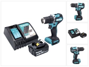 Аккумуляторная дрель Makita DDF 487 RT1 цена и информация | Дрели и шуруповёрты | hansapost.ee