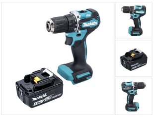 Аккумуляторная дрель Makita DDF 487 T1 цена и информация | Дрели и шуруповёрты | hansapost.ee