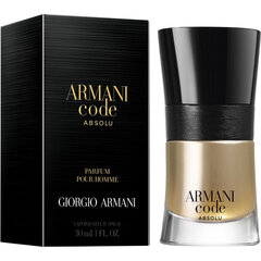 Parfüümvesi Giorgio Armani Armani Code Homme Absolu EDP meestele 30 ml hind ja info | Parfüümid meestele | hansapost.ee