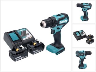 Аккумуляторная дрель Makita DDF 485 RT цена и информация | Дрели и шуруповёрты | hansapost.ee