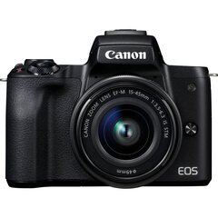 Canon EOS M50 15-45 IS STM (Black) - В белой коробке(white box) цена и информация | Фотоаппараты | hansapost.ee