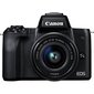 Canon EOS M50 15-45 IS STM (Black) - Valge karp (white box) цена и информация | Fotoaparaadid | hansapost.ee