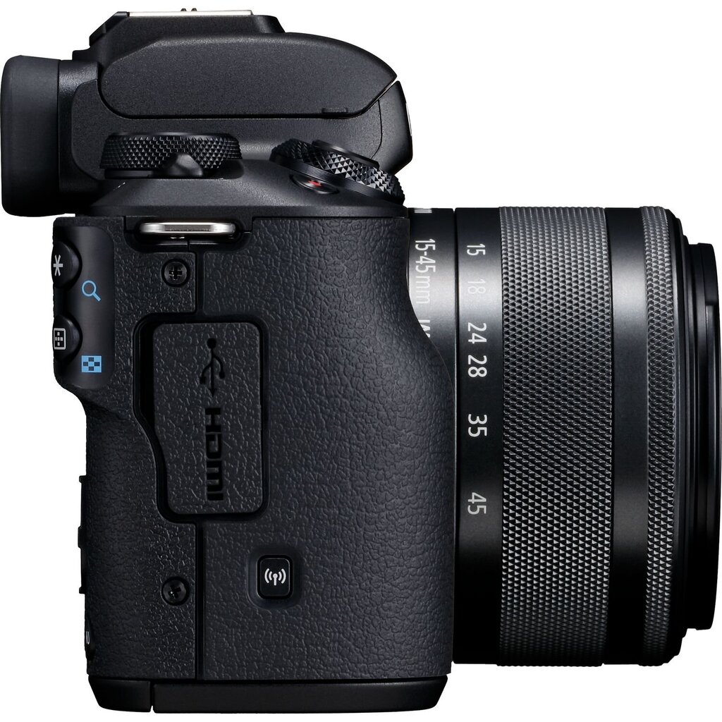 Canon EOS M50 15-45 IS STM (Black) - Valge karp (white box) цена и информация | Fotoaparaadid | hansapost.ee