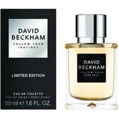 Tualettvesi David Beckham Follow Your Instinct EDT meestele, 50 ml hind ja info | Parfüümid meestele | hansapost.ee