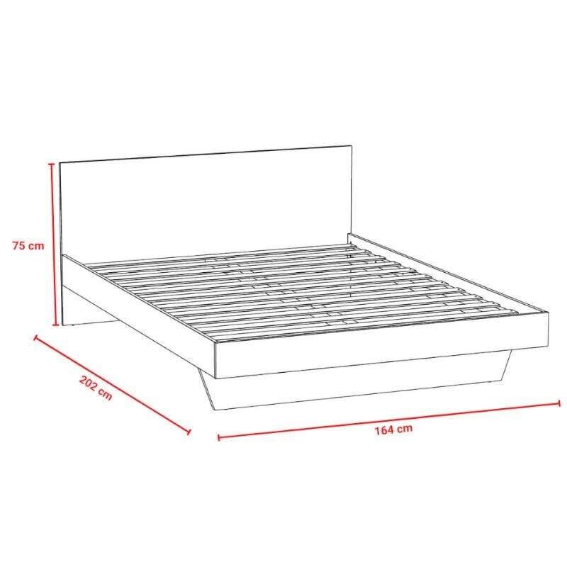 Voodi Aatrium Loft, 160x200 cm, pruun hind ja info | Voodid | hansapost.ee