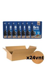 Konserv steriliseeritud kassidele Brit Premium Liver, 24 x 100 g hind ja info | Kassikonservid | hansapost.ee