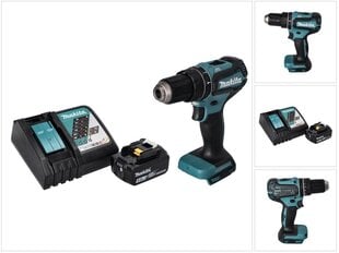 Аккумуляторная ударная дрель Makita DHP 485 RT1 цена и информация | Дрели и шуруповёрты | hansapost.ee