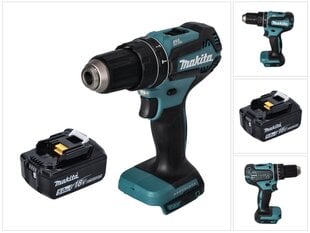 Аккумуляторная ударная дрель Makita DHP 485 T1 цена и информация | Дрели и шуруповёрты | hansapost.ee