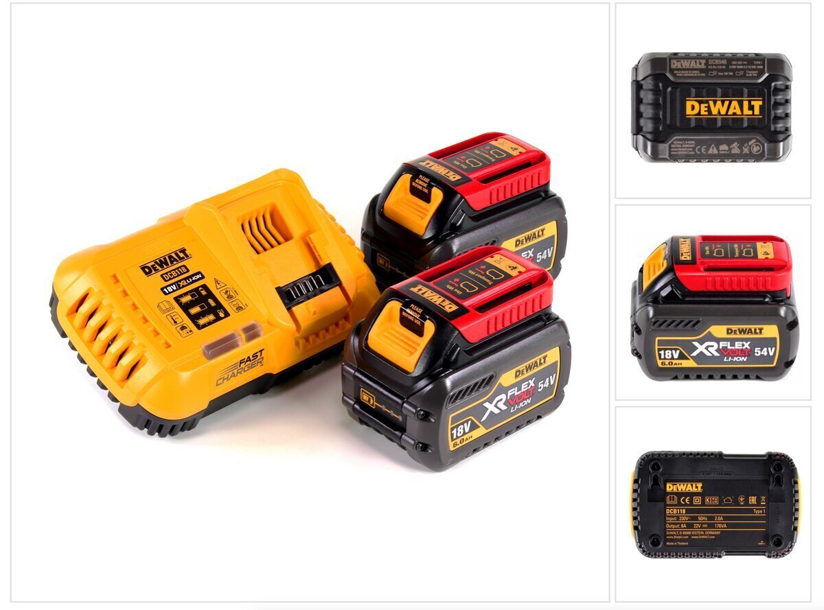 Aku ja laadija komplekt Dewalt DCB 118 T3 XR цена и информация | Akutrellid, puurid ja kruvikeerajad | hansapost.ee