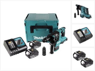 Аккумуляторный перфоратор Makita DHR 281 RTJ цена и информация | Перфораторы | hansapost.ee