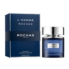 Tualettvesi Rochas L’Homme meestele EDT, 60 ml hind ja info | Parfüümid meestele | hansapost.ee