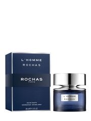 Tualettvesi Rochas L’Homme meestele EDT, 40 ml hind ja info | Parfüümid meestele | hansapost.ee