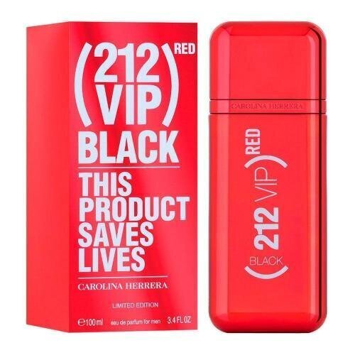 Parfüümvesi Carolina Herrera 212 Vip Black Red Limited Edition EDP meestele 100 ml цена и информация | Parfüümid meestele | hansapost.ee