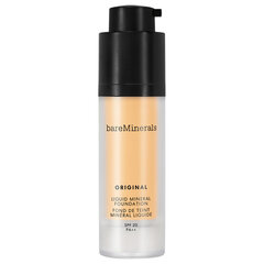 Jumestuskreem bareMinerals Original Liquid Mineral Foundation SPF20, 13 Golden Beige, 30 ml hind ja info | bareMinerals Dekoratiivkosmeetika | hansapost.ee