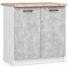 Кухонный шкаф Oliwia, белый/серый цвет цена и информация | Кухонные шкафчики | hansapost.ee