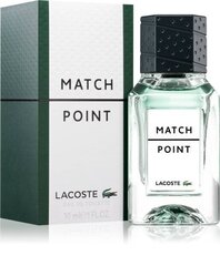 Tualettvesi Lacoste Match Point EDT meestele, 30 ml hind ja info | Parfüümid meestele | hansapost.ee