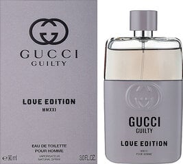 Tualettvesi Guilty Love Edition MMXXI Pour Homme EDT meestele, 50 ml hind ja info | Gucci Parfüümid, lõhnad ja kosmeetika | hansapost.ee