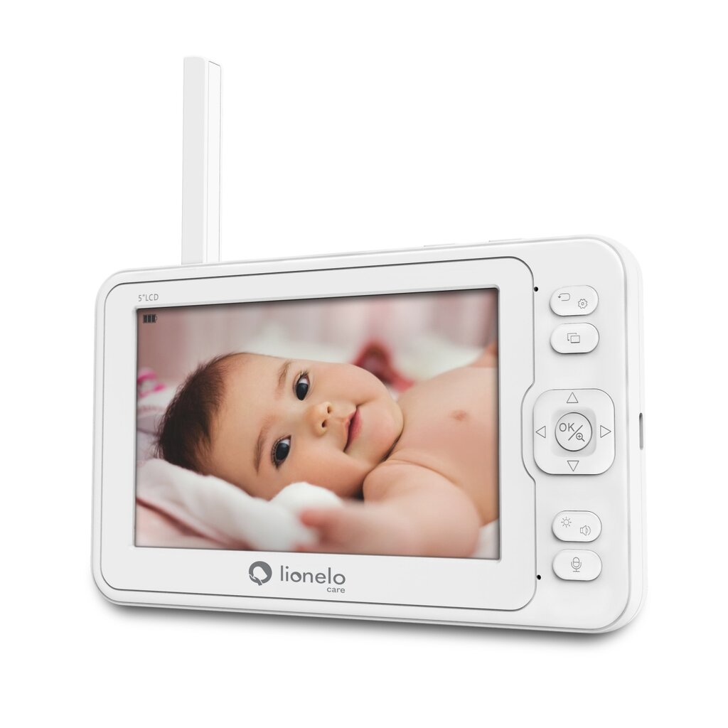 Mobiilne beebimonitor Lionelo Babyline 6.2, valge hind ja info | Beebimonitorid | hansapost.ee