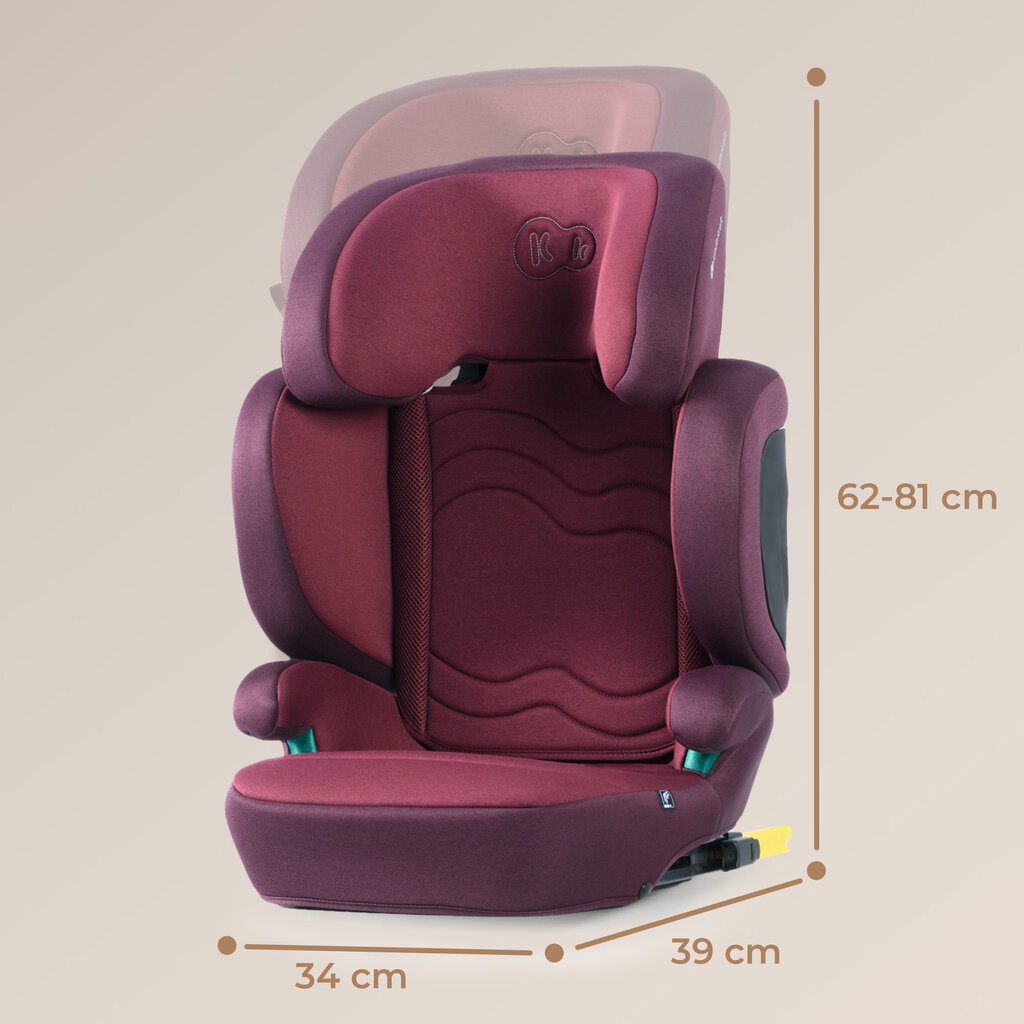 Turvatool Kinderkraft Xpand 2 i-Size, 15-36 kg, cherry pearl hind ja info | Turvatoolid ja turvahällid | hansapost.ee