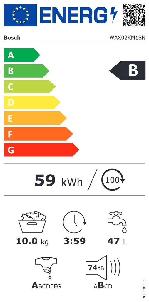 Bosch WAX02KM1SN цена и информация | Pesumasinad | hansapost.ee