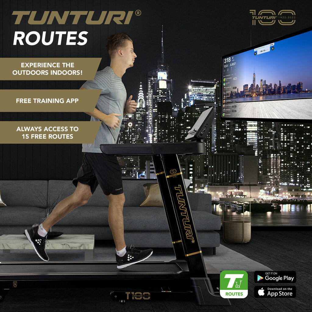 Jooksulint Tunturi Centuri T100 Treadmill цена и информация | Jooksulindid | hansapost.ee
