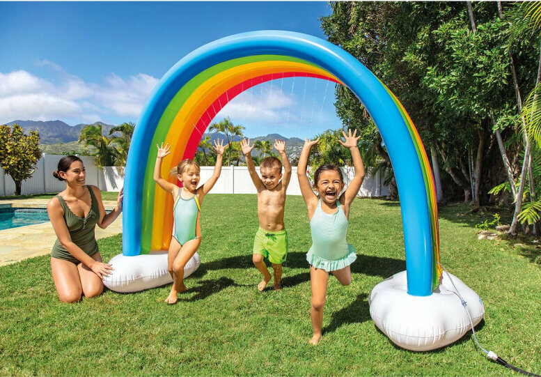 Intex Water Sprinkler and Sprayer Toy Intex Rainbow 300 x 109 x 180 cm PVC цена и информация | Täispuhutavad veemänguasjad ja ujumistarbed | hansapost.ee