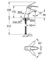 Valamusegisti Grohe Euroeco Spezial, kroom hind ja info | Vannitoa segistid | hansapost.ee