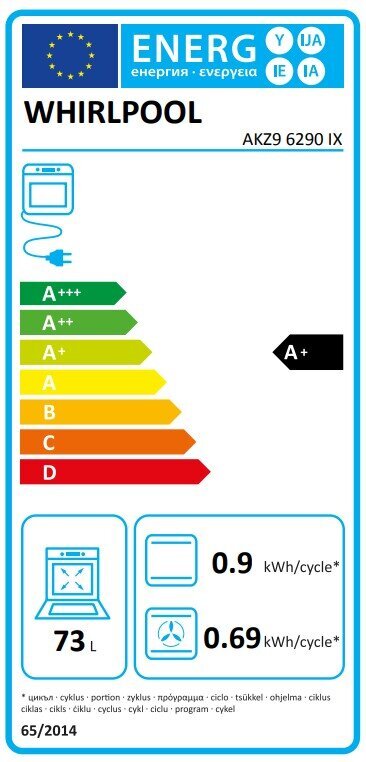 Whirlpool AKZ9 6290 IX цена и информация | Ahjud | hansapost.ee